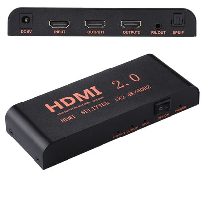 CY-041 1X2 ตัวแยกสัญญาณ HDMI 2.0 4K/60Hz ปลั๊ก EU, 1X2