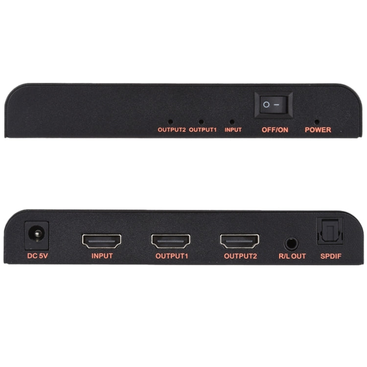 CY-041 1X2 ตัวแยกสัญญาณ HDMI 2.0 4K/60Hz ปลั๊ก EU, 1X2