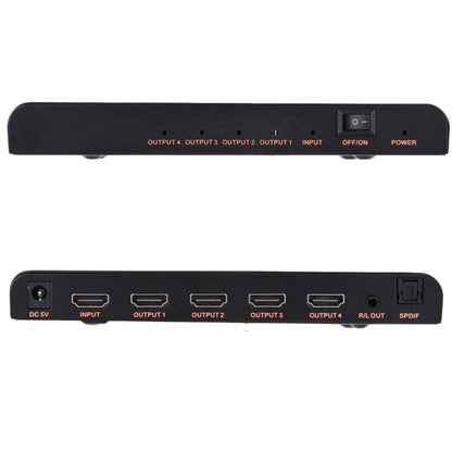 CY-042 1X4 ตัวแยกสัญญาณ HDMI 2.0 4K/60Hz ปลั๊ก EU, 1X4
