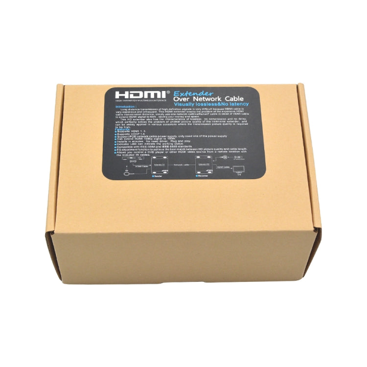 150 ม. ผ่านสายเคเบิลเครือข่าย Visual Lossless & No Delay HDMI Extender, 150m