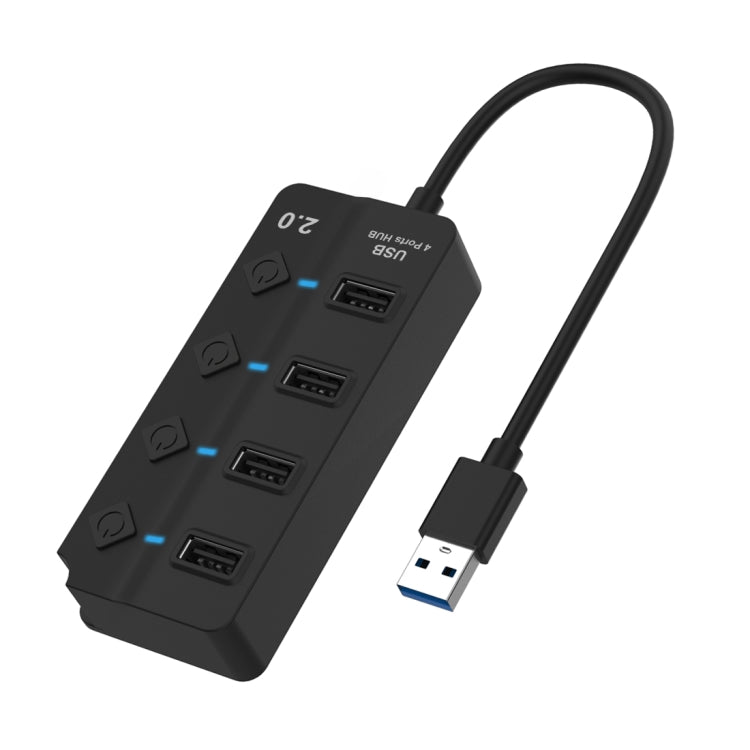 Onten 5301 USB 3.0 ชายถึง 4 USB 2.0 Female Splitter Extender พร้อมสวิตช์อิสระ, 5301