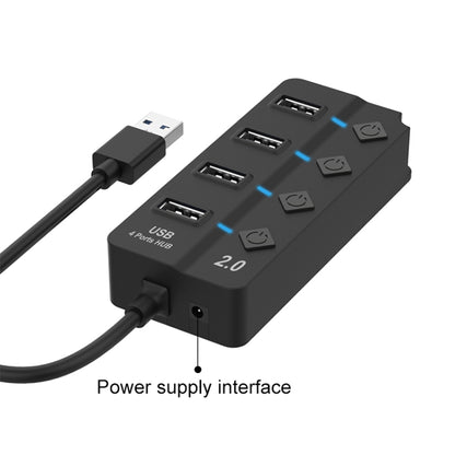 Onten 5301 USB 3.0 ชายถึง 4 USB 2.0 Female Splitter Extender พร้อมสวิตช์อิสระ, 5301