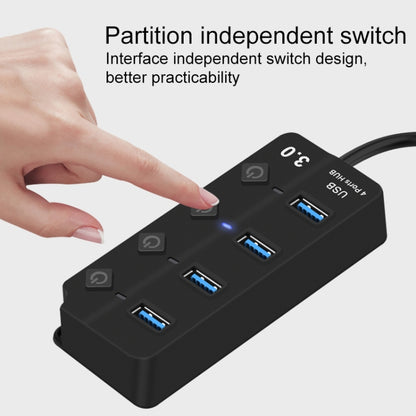 Onten 5301 USB 3.0 ชายถึง 4 USB 2.0 Female Splitter Extender พร้อมสวิตช์อิสระ, 5301