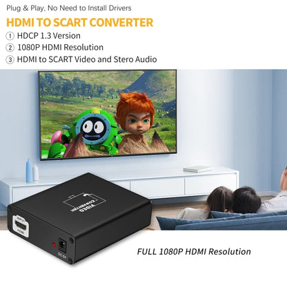 NEWKENG C8 ตัวแปลงวิดีโอ HDMI เป็น SCART, C8 HDMI to SCART