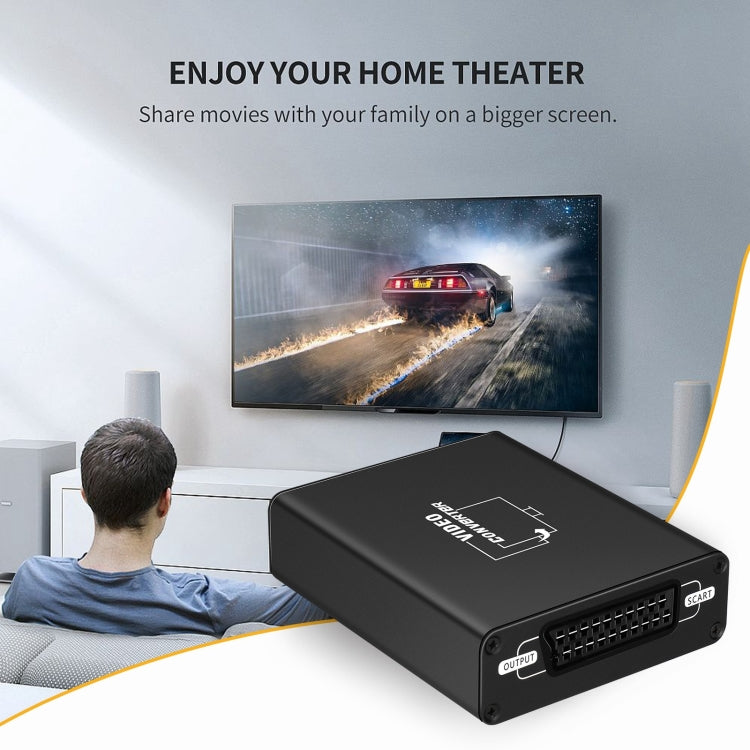 NEWKENG C8 ตัวแปลงวิดีโอ HDMI เป็น SCART, C8 HDMI to SCART