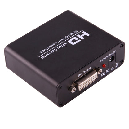 NEWKENG X5 HDMI เป็น DVI พร้อมตัวแปลงวิดีโอเอาต์พุตโคแอกเซียลเสียง 3.5 มม, X5 HDMI to DVI with Audio
