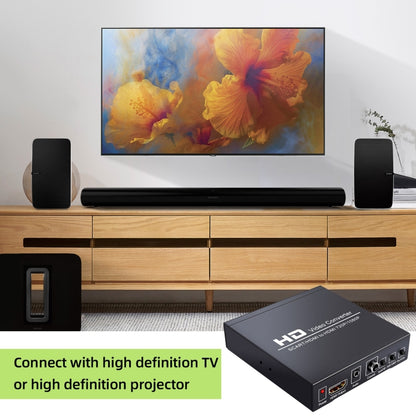 NEWKENG NK-8S SCART + HDMI to HDMI 720 P/1080 P HD Video Converter Adapter Scaler กล่อง, NK-8S SCART + HDMI to HDMI