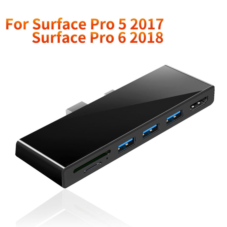 ROCKETEK SK-S5H 3 x USB 3.0 + HDMI + SD / TF การ์ดหน่วยความจำเครื่องอ่านฮับ 4K อะแดปเตอร์ HDMI, SK-S5H