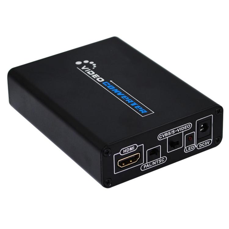 ตัวแปลง HDMI เป็นคอมโพสิต / AV S-Video RCA CVBS/L/R อะแดปเตอร์แปลงวิดีโอ, HDMI to AV + S-Video