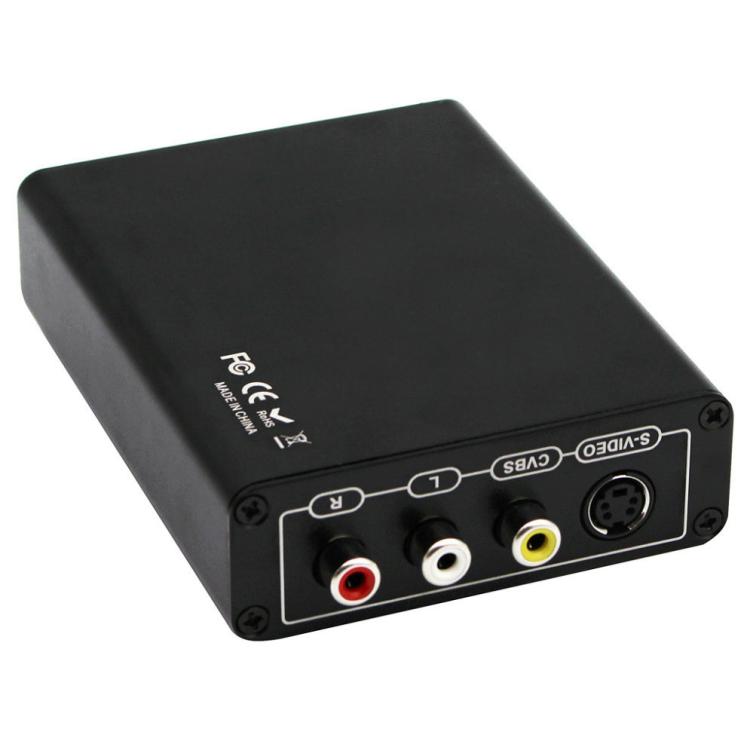 ตัวแปลง HDMI เป็นคอมโพสิต / AV S-Video RCA CVBS/L/R อะแดปเตอร์แปลงวิดีโอ, HDMI to AV + S-Video