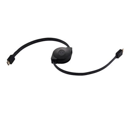 1 เมตร HDMI ชายกับ HDMI ชาย Retractable Video Audio Connector สายเคเบิลอะแดปเตอร์พร้อมอะแดปเตอร์ Mini HDMI และ Micro HDMI สำหรับจอภาพ HDTV และโปรเจคเตอร์และพีซีและกล้องและแท็บเล็ตและสมาร์ทโฟน