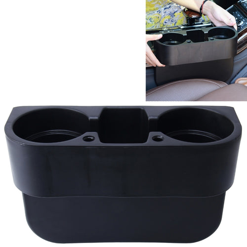 รถ Auto ABS ที่นั่งอเนกประสงค์ ออแกไนเซอร์ ที่เก็บของสำหรับเครื่องดื่มเครื่องดื่มโทรศัพท์, Storage Box  Black