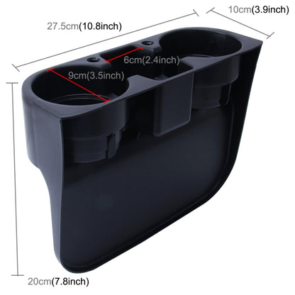 รถ Auto ABS ที่นั่งอเนกประสงค์ ออแกไนเซอร์ ที่เก็บของสำหรับเครื่องดื่มเครื่องดื่มโทรศัพท์, Storage Box  Black