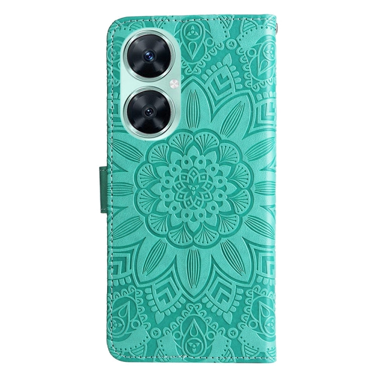 สำหรับ Huawei nova 11i / Maimang 20 5G / Enjoy 60 Pro เคสโทรศัพท์หนังลายดอกทานตะวันนูน