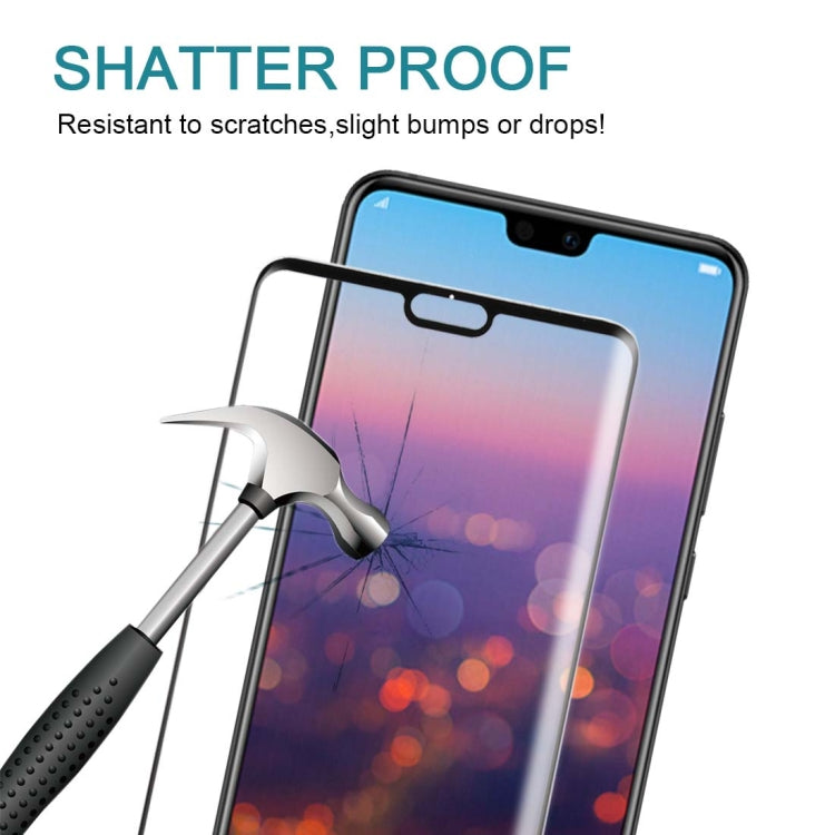 สำหรับ Huawei P20 0.3mm 9H ความแข็งพื้นผิว 3D ฟิล์มกระจกนิรภัยแบบเต็มหน้าจอ, For P20