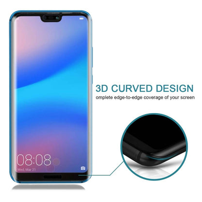 สำหรับ Huawei P20 Lite 0.3mm 9H ความแข็งพื้นผิว 3D ฟิล์มกระจกนิรภัยแบบเต็มหน้าจอ, For P20 Lite