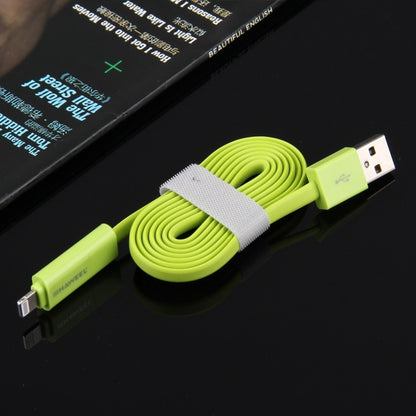 HAWEEL สายชาร์จ Micro USB 2 in 1 และ 8 Pin to USB Data Sync ยาว 1 ม, 2 in 1 Cable in two connectors