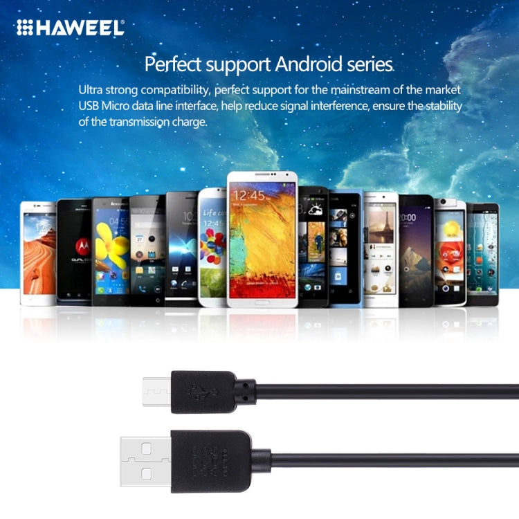 3 ชิ้น HAWEEL 1 เมตรความเร็วสูง Micro USB เพื่อ USB Data Sync ชุดสายชาร์จสำหรับ Galaxy, Huawei, Xiaomi, LG, HTC และโทรศัพท์สมาร์ทอื่น ๆ, 3pcs