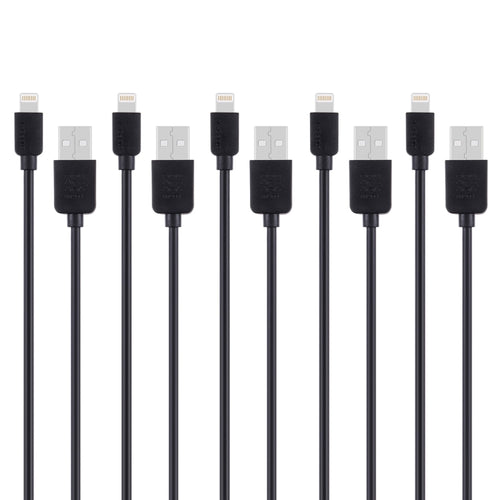 5 ชิ้น HAWEEL 1 ม. ความเร็วสูง 8 พินสำหรับซิงค์ USB และชุดสายชาร์จสำหรับ iPhone, iPad, 5pcs