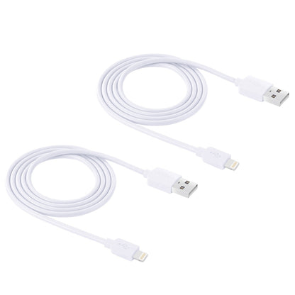 2 PCS HAWEEL 1 ม. ความเร็วสูง 8 พินสำหรับซิงค์ USB และชุดสายชาร์จสำหรับ iPhone, iPad, 2pcs