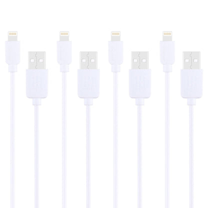 4 ชิ้น HAWEEL 1 ม. ความเร็วสูง 8 พินสำหรับซิงค์ USB และชุดสายชาร์จสำหรับ iPhone, iPad, 4pcs