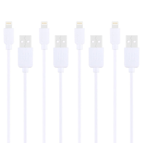 4 ชิ้น HAWEEL 1 ม. ความเร็วสูง 8 พินสำหรับซิงค์ USB และชุดสายชาร์จสำหรับ iPhone, iPad, 4pcs