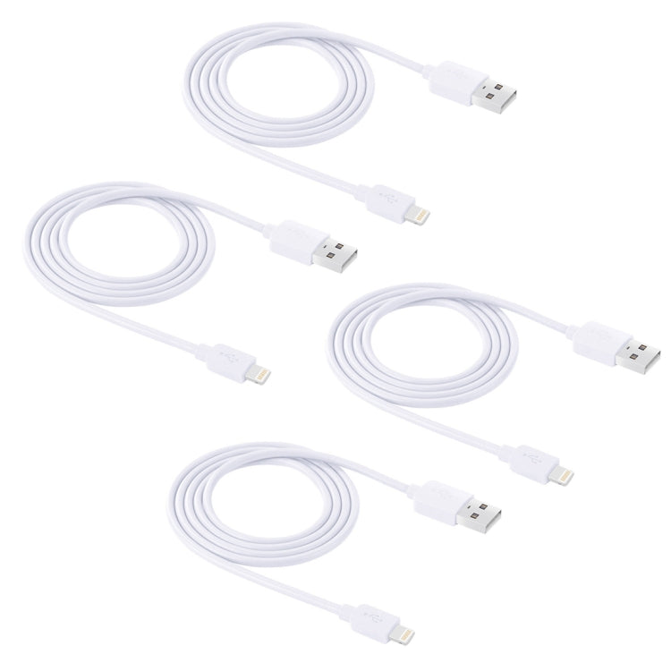 4 ชิ้น HAWEEL 1 ม. ความเร็วสูง 8 พินสำหรับซิงค์ USB และชุดสายชาร์จสำหรับ iPhone, iPad, 4pcs