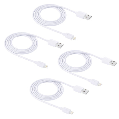 4 ชิ้น HAWEEL 1 ม. ความเร็วสูง 8 พินสำหรับซิงค์ USB และชุดสายชาร์จสำหรับ iPhone, iPad, 4pcs