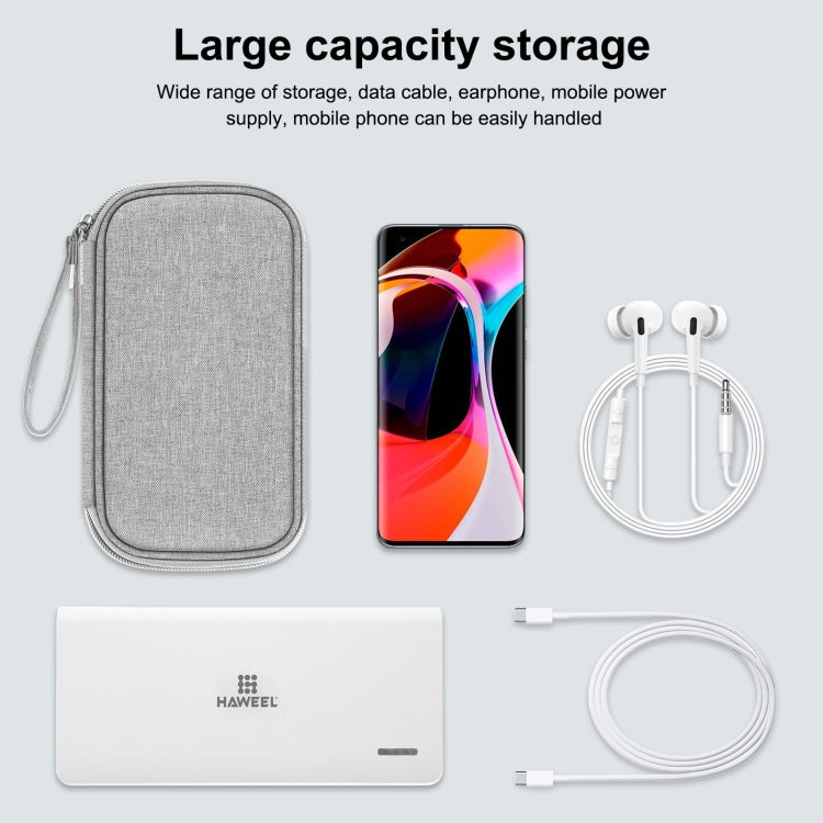 HAWEEL Electronic Organizer Storage Bag สำหรับโทรศัพท์มือถือ พาวเวอร์แบงค์ สายเคเบิ้ล เมาส์ หูฟัง, Digital Organizer