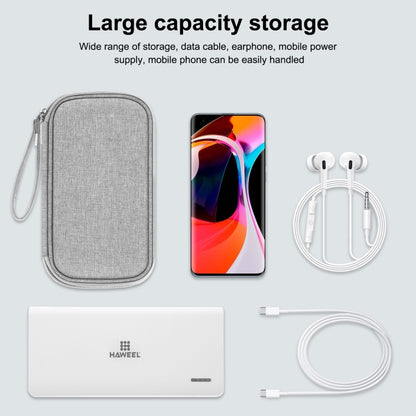 HAWEEL Electronic Organizer Storage Bag สำหรับโทรศัพท์มือถือ พาวเวอร์แบงค์ สายเคเบิ้ล เมาส์ หูฟัง, Digital Organizer