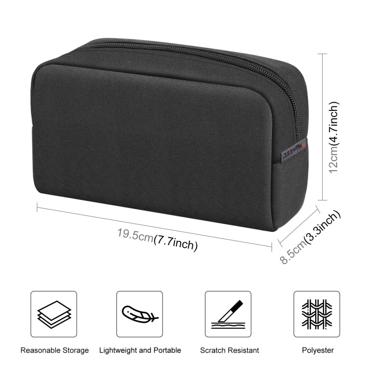 HAWEEL Electronics Organizer กระเป๋าเก็บของสำหรับเครื่องชาร์จ, พาวเวอร์แบงค์, สายเคเบิ้ล, เมาส์, หูฟัง, Size: L, Electronic Organizer, Size: L