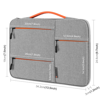 HAWEEL 13.0 นิ้วเคสซิปกระเป๋าเอกสารกระเป๋าถือแล็ปท็อปสำหรับ MacBook, Samsung, Lenovo Thinkpad, Sony, DELL Alienware, CHUWI, ASUS, HP, แล็ปท็อป 13 นิ้ว -13.5 นิ้ว, 13.0-13.5 inch