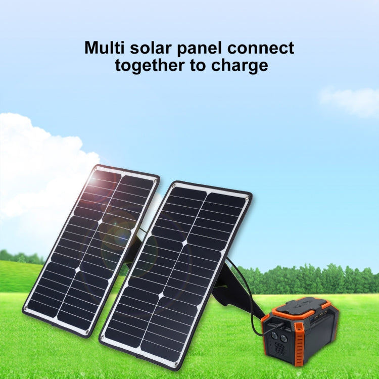 เครื่องชาร์จแผงพลังงานแสงอาทิตย์ Monocrystalline Silicon แบบพกพา HAWEEL 20W พร้อมพอร์ต USB และที่ยึด & คลิปเสือ รองรับ QC3.0 และ AFC