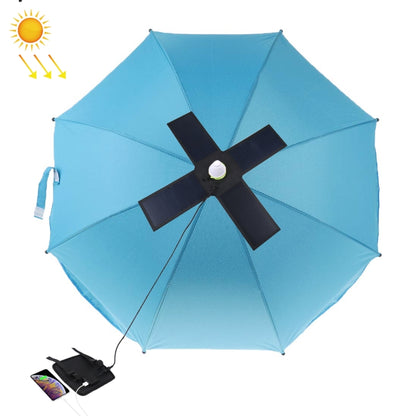 เครื่องชาร์จพลังงานแสงอาทิตย์บนร่มแบบพับได้ HAWEEL 28W พร้อมพอร์ต USB คู่สูงสุด 5V 3A รองรับโปรโตคอล QC3.0 / FCP / SCP / AFC / SFCP