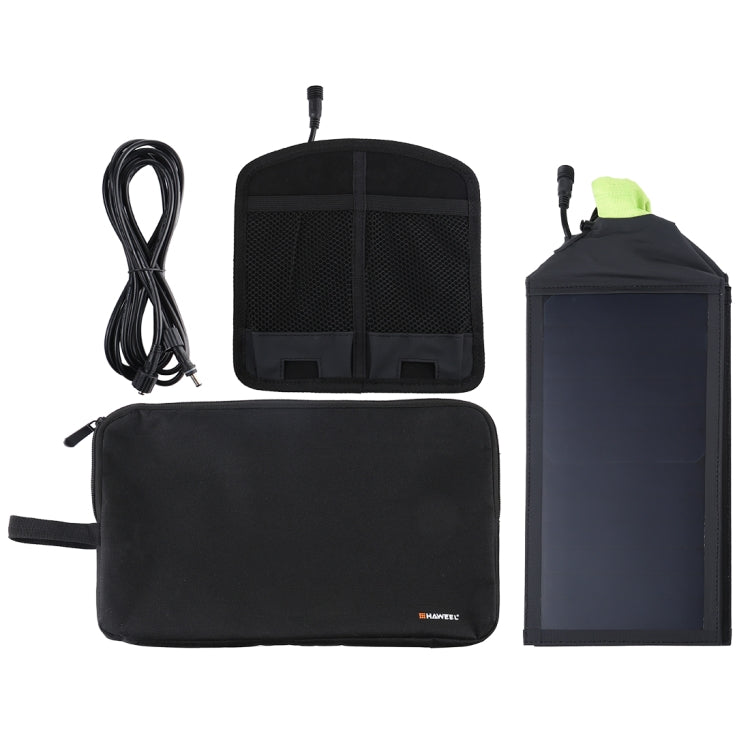 เครื่องชาร์จพลังงานแสงอาทิตย์บนร่มแบบพับได้ HAWEEL 28W พร้อมพอร์ต USB คู่สูงสุด 5V 3A รองรับโปรโตคอล QC3.0 / FCP / SCP / AFC / SFCP