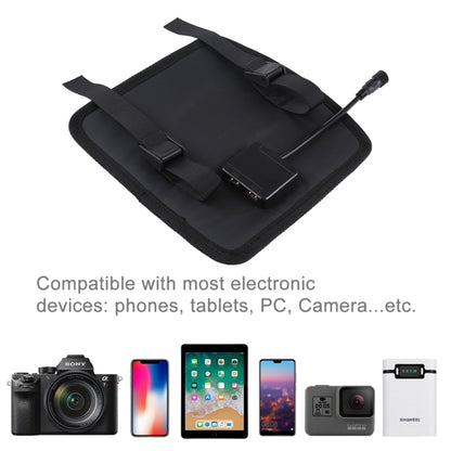 เครื่องชาร์จพลังงานแสงอาทิตย์บนร่มแบบพับได้ HAWEEL 28W พร้อมพอร์ต USB คู่สูงสุด 5V 3A รองรับโปรโตคอล QC3.0 / FCP / SCP / AFC / SFCP