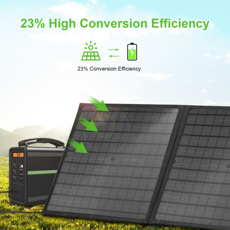 HAWEEL 60W เครื่องชาร์จพลังงานแสงอาทิตย์แบบพับได้กระเป๋าเดินทางพับได้, 60W