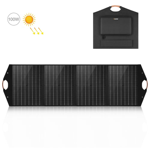 HAWEEL 100W เครื่องชาร์จพลังงานแสงอาทิตย์แบบพับได้กระเป๋าเดินทางพับได้, 100W
