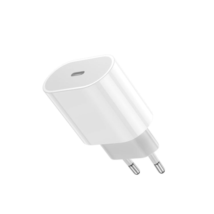 HAWEEL PD 20W เครื่องชาร์จ USB-C / Type-C อินเทอร์เฟซ USB-C / Type-C เดี่ยวรองรับโปรโตคอล QC เต็มรูปแบบปลั๊ก EU, QC Charger EU Plug