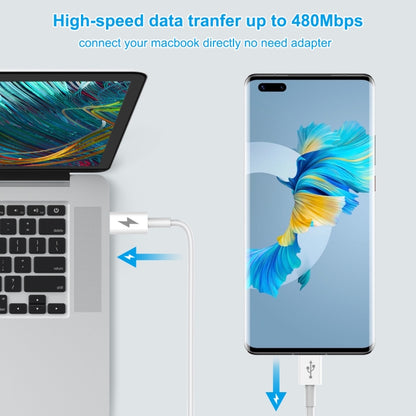 HAWEEL 25W 3A Type-C / USB-C ถึง Type-C / USB-C PD สายเคเบิลข้อมูลการชาร์จอย่างรวดเร็ว ความยาว: 1 ม., Type-C to Type-C 1m White