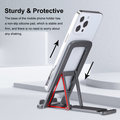 HAWEEL ที่วางเดสก์ท็อปอลูมิเนียมอัลลอยด์แบบพับได้แบบปรับได้ HAWEEL, Aluminum Alloy