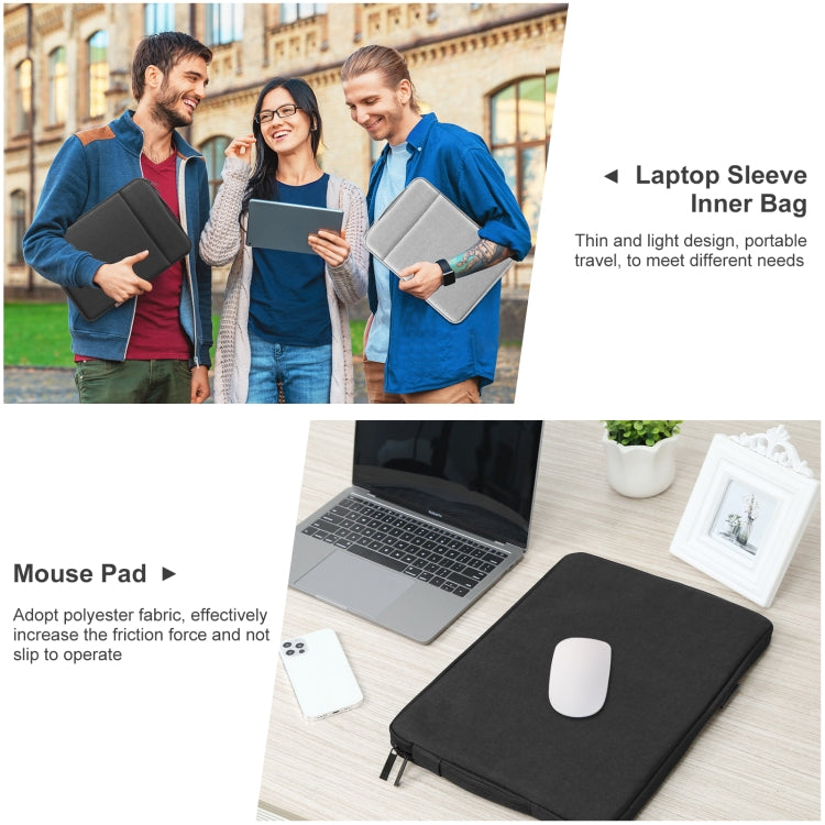 HAWEEL Laptop Sleeve Case กระเป๋าเอกสารซิปพร้อมที่จับสำหรับแล็ปท็อปขนาด 12.5-13.5 นิ้ว, For 12.5-13.5 inch Laptop (with Handle)