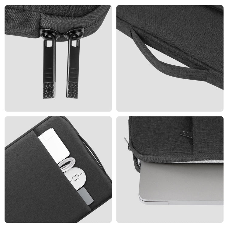 HAWEEL Laptop Sleeve Case กระเป๋าเอกสารซิปพร้อมที่จับสำหรับแล็ปท็อปขนาด 15-16.7 นิ้ว, For 15-16.7 inch Laptop (with Handle)