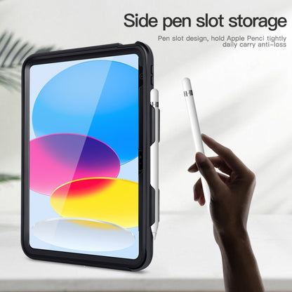สำหรับ iPad 10th Gen 10.9 2022 360 เคสแท็บเล็ตกันกระแทกแบบเต็มตัวพร้อมที่จับและที่วางและช่องเสียบปากกา