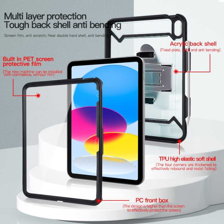 สำหรับ iPad 10th Gen 10.9 2022 360 เคสแท็บเล็ตกันกระแทกแบบเต็มตัวพร้อมที่จับและที่วางและช่องเสียบปากกา