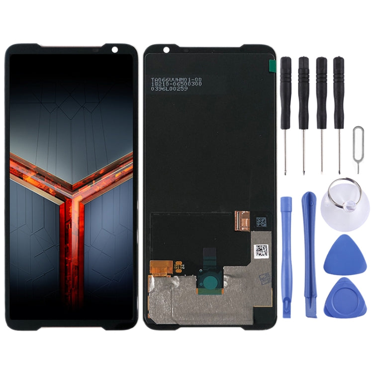 AMOLED วัสดุหน้าจอแอลซีดีและชุดประกอบ Digitizer สำหรับ Asus ROG Phone II ZS660KL, For Asus ROG Phone II ZS660KL