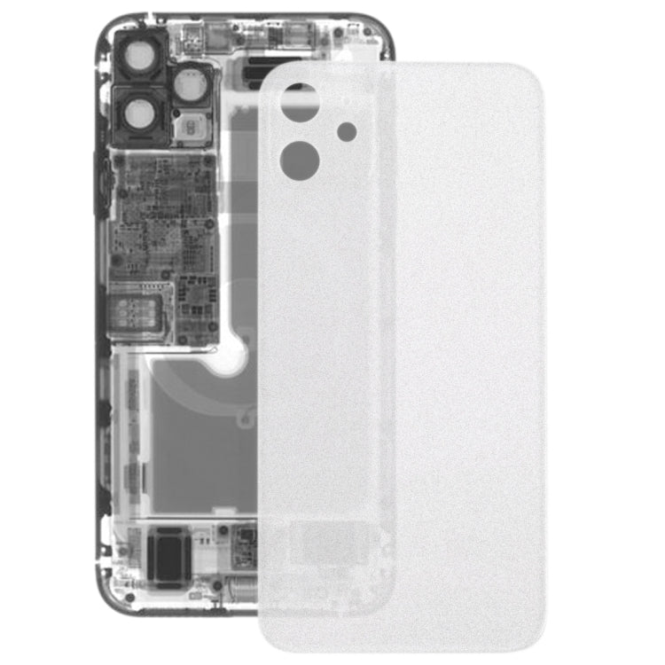 ฝาครอบด้านหลังแบตเตอรี่กระจกฝ้าโปร่งใสสำหรับ iPhone 11, For iPhone 11