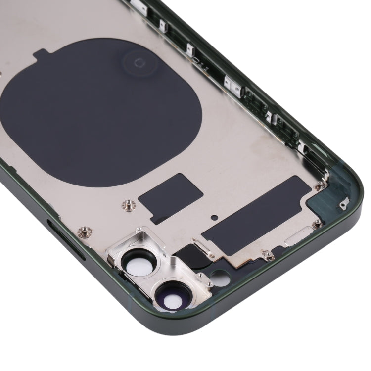 ฝาครอบด้านหลังกรอบฝ้าพร้อมรูปลักษณ์เลียนแบบ iP13 Pro สำหรับ iPhone 11, for iPhone 11(Frosted Frame,Green)
