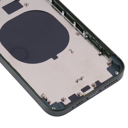 ฝาครอบด้านหลังกรอบฝ้าพร้อมรูปลักษณ์เลียนแบบ iP13 Pro สำหรับ iPhone 11, for iPhone 11(Frosted Frame,Green)