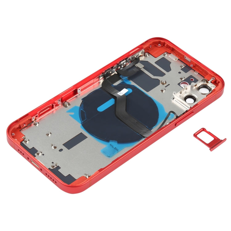 ฝาหลังแบตเตอรี่ (พร้อมปุ่มด้านข้าง & ถาดการ์ด & Power + Volume Flex Cable & โมดูลการชาร์จไร้สาย) สำหรับ iPhone 12, For iPhone 12
